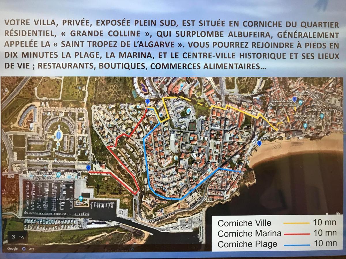 Corniche, Privée, 4 Suites, Vue Mer, Piscine Au Sel, Chauffée Et Couverte Albufeira